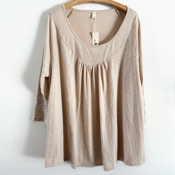 NWT- Agnes Orinda Kimono Long Sleeved Casual Blouse Plus Size: 2X - Picture 2 of 7